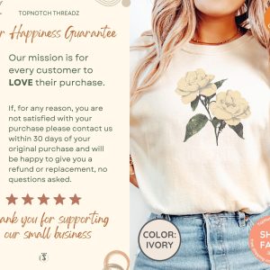 Vintage Gardenia Flower Shirt